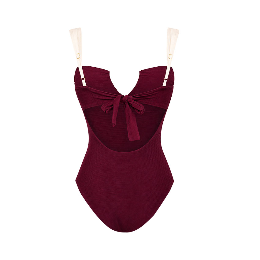 V Neck Color Block Swimsuit Set(s)